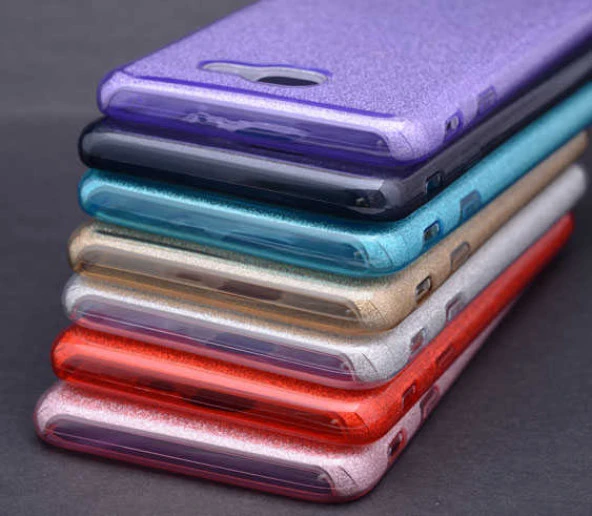 Samsung Galaxy J7 Max Kılıf Simli Parlak Shining Kapak - 4
