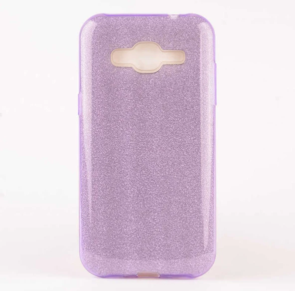Samsung Galaxy J5 Kılıf Simli Parlak Shining Kapak - 11