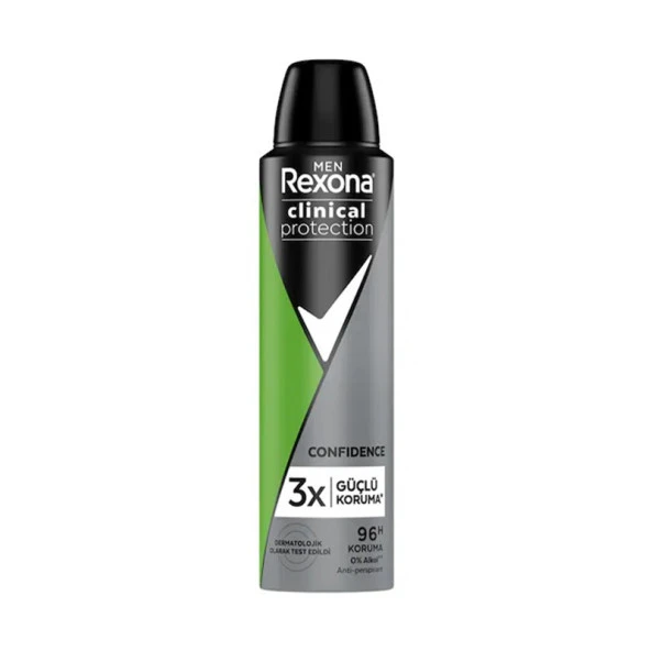 Rexona Men Clinical Protection Erkek Sprey Deodorant Confidence 96 Saat Koruma 150 Ml - 2