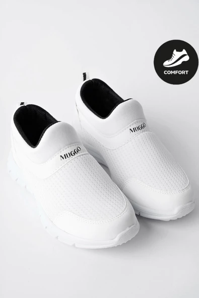 Muggo PİCO Garantili  Unisex Çocuk Bağcıksız Rahat Esnek Günlük Sneaker Spor Ayakkabı