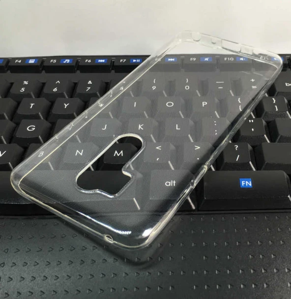 LG G7 Kılıf Şeffaf Silikon Hibrit Case