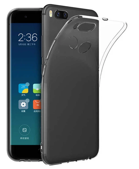 Xiaomi Mi 6 Kılıf Şeffaf Silikon Hibrit Case