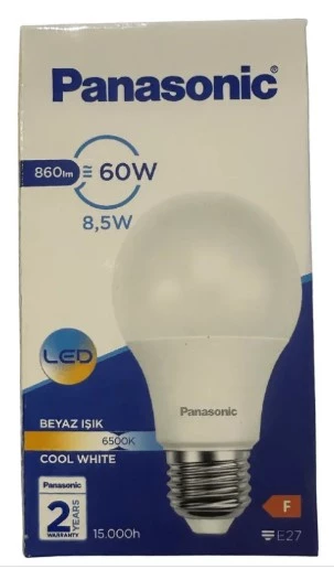 Panasonıc Led Lamba 8.5W 860 Lm E27 Beyaz