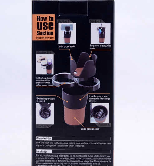 Araç İçi Vites Bölümü Çoklu Bardak Tutucu SB-1088 - 6