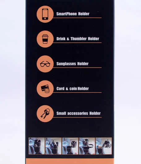 Araç İçi Vites Bölümü Çoklu Bardak Tutucu SB-1088 - 4