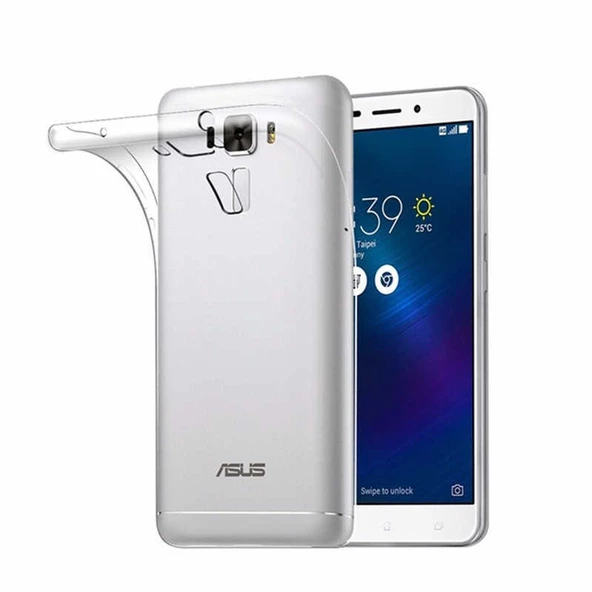 Asus Zenfone 3 Laser ZC551KL Kılıf Şeffaf Silikon Hibrit Case