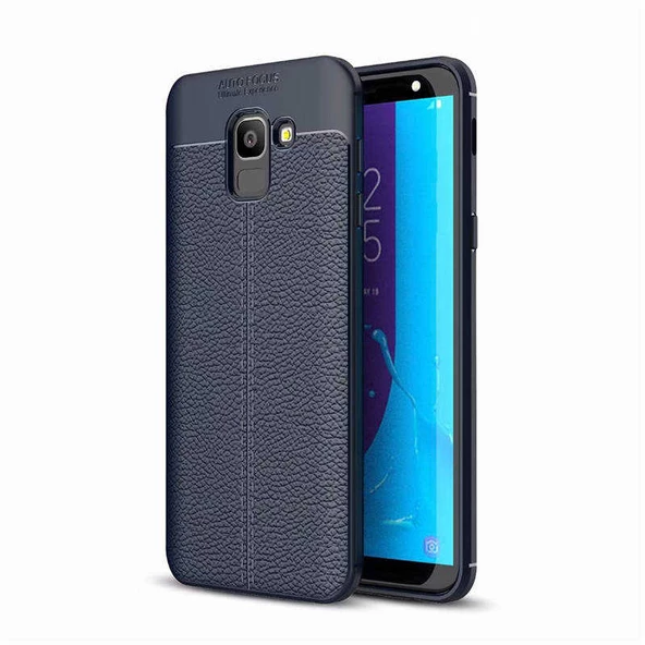 Samsung Galaxy J6 Kılıf Deri Tarzı Niss Silikon Case