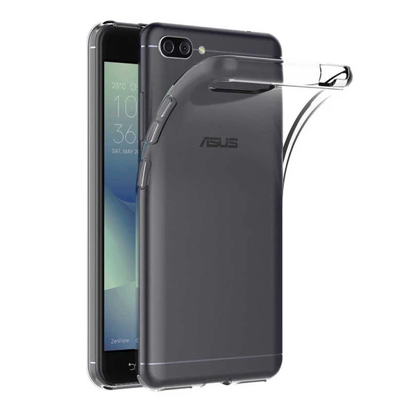 Asus Zenfone 4 Max ZC520KL Kılıf Şeffaf Silikon Hibrit Case