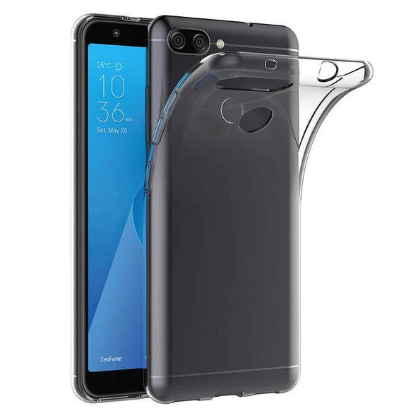 Asus Zenfone Max Plus (M1) ZB570TL Kılıf Şeffaf Silikon Hibrit Case