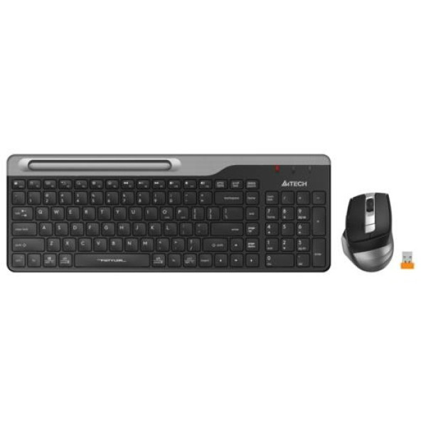 A4-Tech FB2535C BT 2.4 G Siyah Klavye Ve Şarjlı Mouse  Type-C Şarj Edilebilir Tasarım Mouse