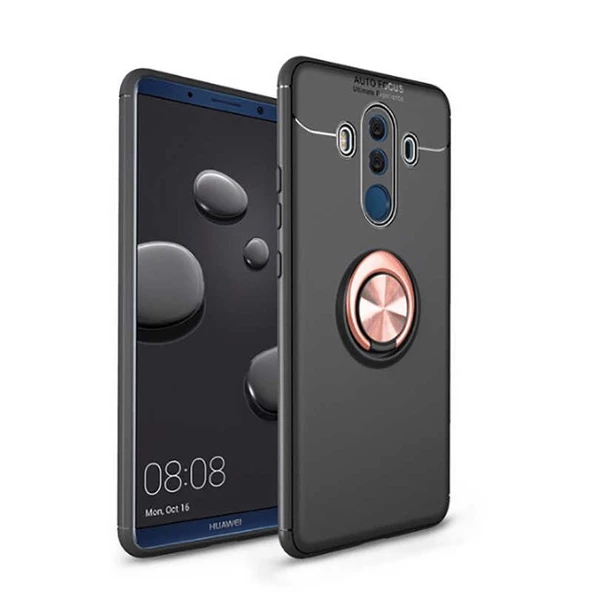 Huawei Mate 10 Pro Kılıf Yüzüklü Magnetli Ravel Case