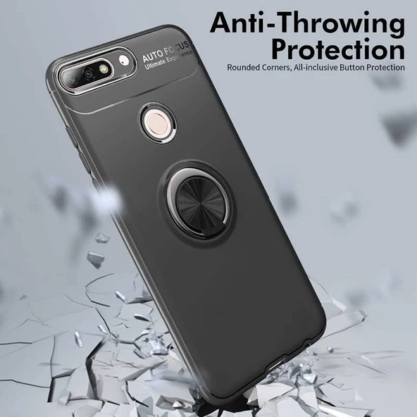 Samsung Galaxy J730 Pro Kılıf Yüzüklü Magnetli Ravel Case - 7