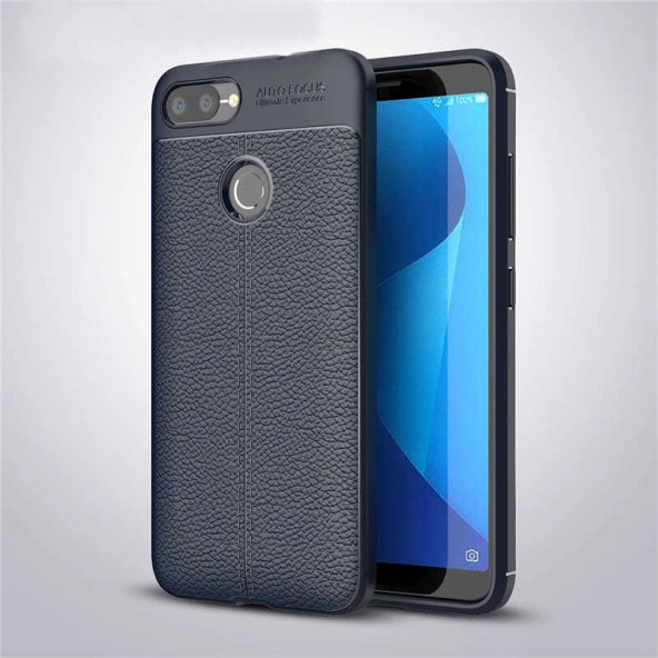 Asus Zenfone Max Plus (M1) ZB570TL Kılıf Deri Tarzı Niss Silikon Case