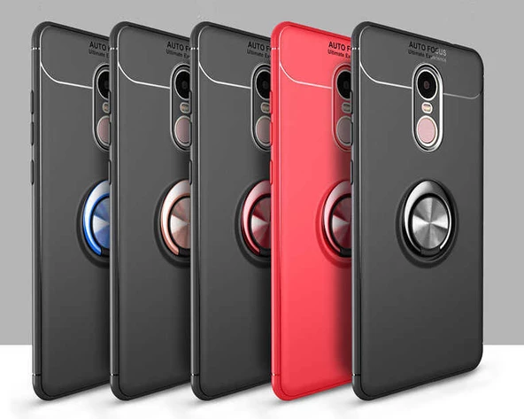 Samsung Galaxy J730 Pro Kılıf Yüzüklü Magnetli Ravel Case - 5