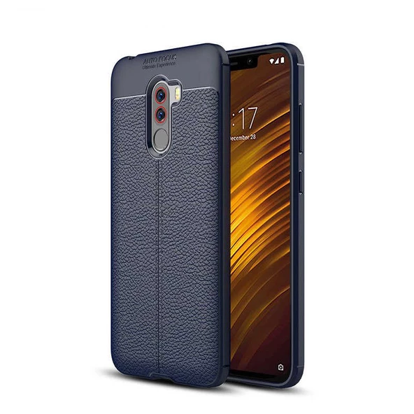 Xiaomi Pocophone F1 Kılıf Deri Tarzı Niss Silikon Case