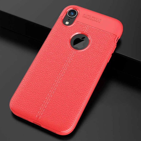 Apple iPhone XR 6.1 Kılıf Deri Tarzı Niss Silikon Case