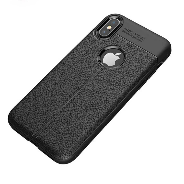 Apple iPhone XS Max 6.5 Kılıf Deri Tarzı Niss Silikon Case