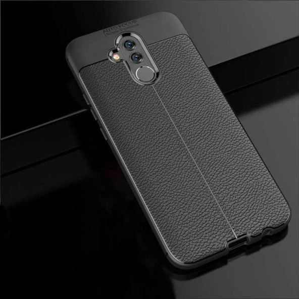 Huawei Mate 20 Lite Kılıf Deri Tarzı Niss Silikon Case - 3