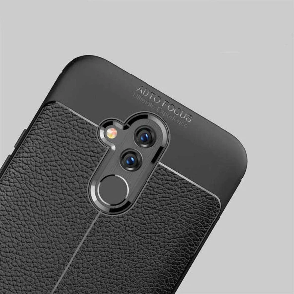 Huawei Mate 20 Lite Kılıf Deri Tarzı Niss Silikon Case - 6