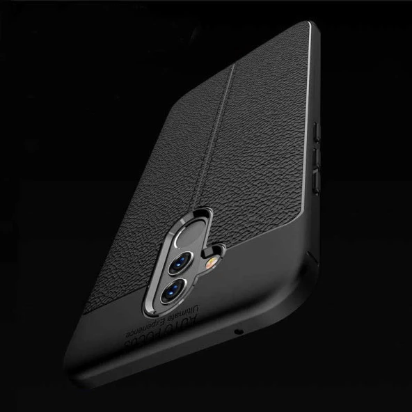 Huawei Mate 20 Lite Kılıf Deri Tarzı Niss Silikon Case - 9