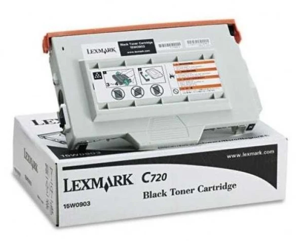 HPZR Lexmark C720 - 15W0903 Siyah Orjinal Toner