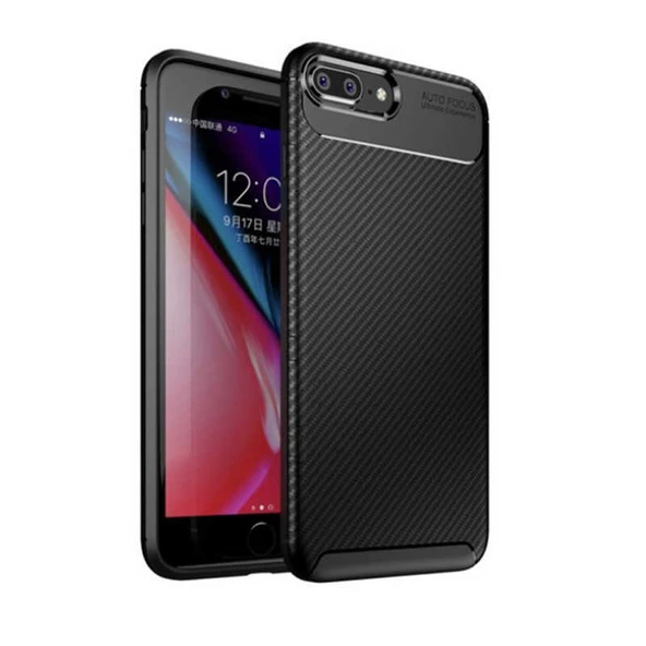 Apple iPhone 7 Plus Kılıf Karbon Silikon Case