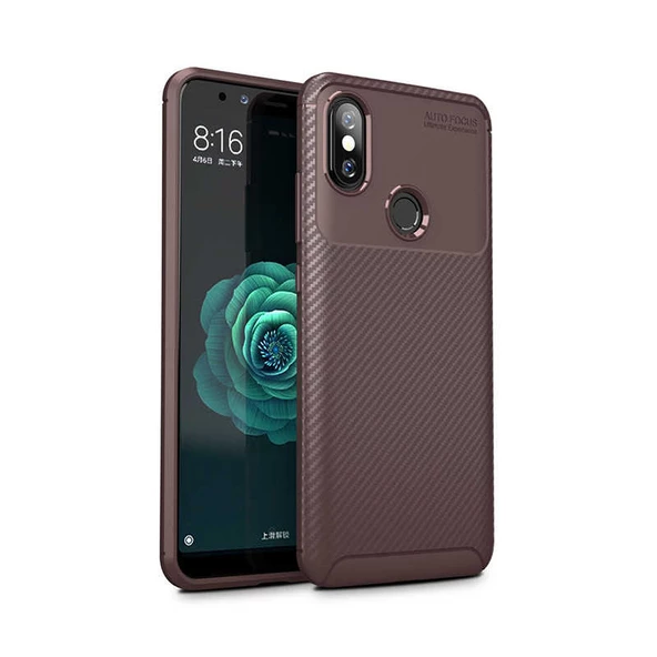 Xiaomi Mi A2 Lite Kılıf Karbon Silikon Case