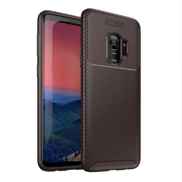 Samsung Galaxy S9 Kılıf Karbon Silikon Case