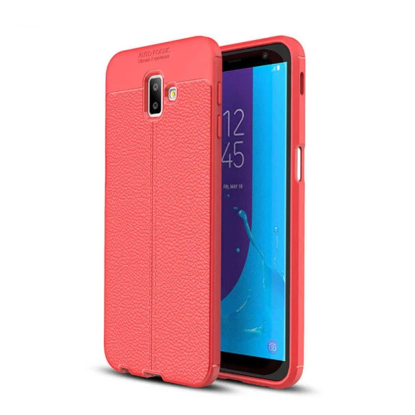 Samsung Galaxy J6 Plus Kılıf Deri Tarzı Niss Silikon Case