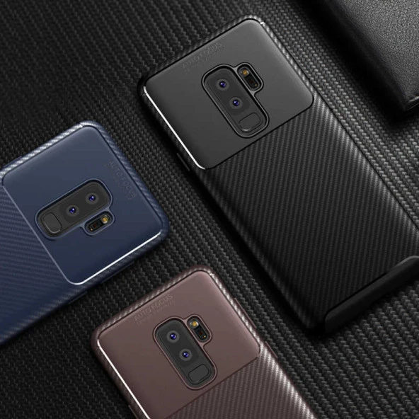 Samsung Galaxy S9 Plus Kılıf Karbon Silikon Case - 5