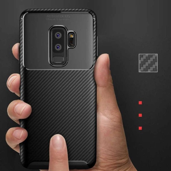Samsung Galaxy S9 Plus Kılıf Karbon Silikon Case - 8
