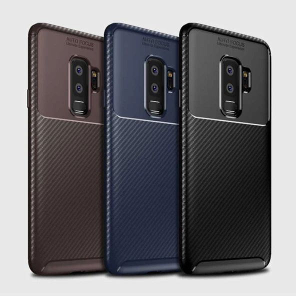 Samsung Galaxy S9 Plus Kılıf Karbon Silikon Case - 10