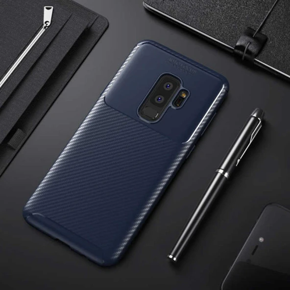 Samsung Galaxy S9 Plus Kılıf Karbon Silikon Case - 12