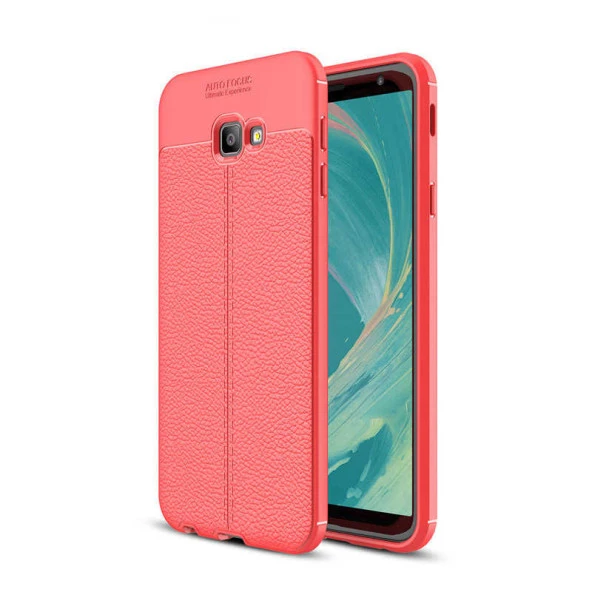 Samsung Galaxy J4 Plus Kılıf Deri Tarzı Niss Silikon Case