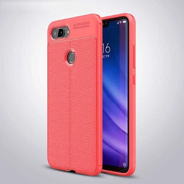 Xiaomi Mi 8 Lite Kılıf Deri Tarzı Niss Silikon Case