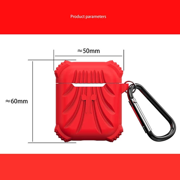 Apple Airpods 1. / 2. Nesil ile uyumlu Kılıf Silikon Airbag ile uyumlu Kılıf 01 - 7