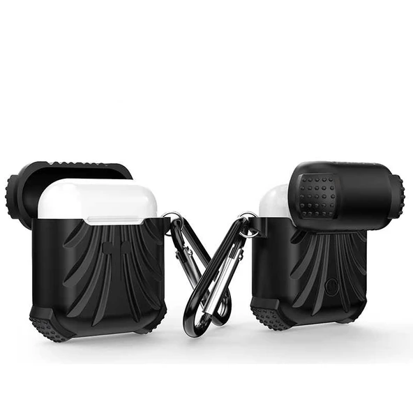 Apple Airpods 1. / 2. Nesil ile uyumlu Kılıf Silikon Airbag ile uyumlu Kılıf 01 - 2