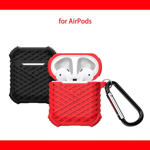 Apple Airpods 1. / 2. Nesil ile uyumlu Kılıf Silikon Airbag ile uyumlu Kılıf 02 - 7