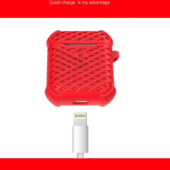 Apple Airpods 1. / 2. Nesil ile uyumlu Kılıf Silikon Airbag ile uyumlu Kılıf 02 - 11