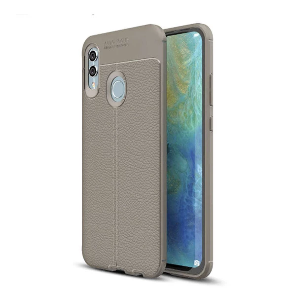 Huawei P Smart 2019 Kılıf Deri Tarzı Niss Silikon Case