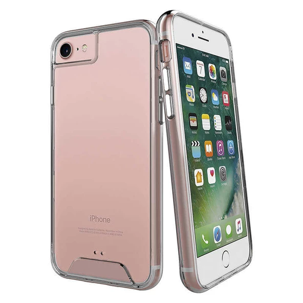 Apple iPhone 6 6S Kılıf Şeffaf Sararmaz Gard Silikon