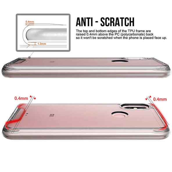Xiaomi Redmi Note 6 Pro Kılıf Şeffaf Sararmaz Gard Silikon - 5