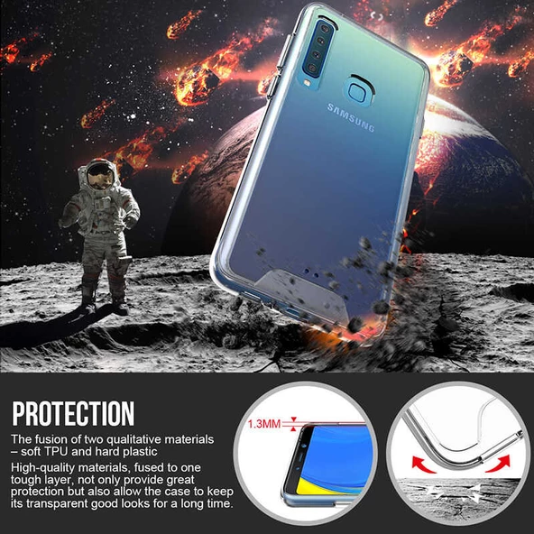 Samsung Galaxy A9 2018 Kılıf Şeffaf Sararmaz Gard Silikon - 5