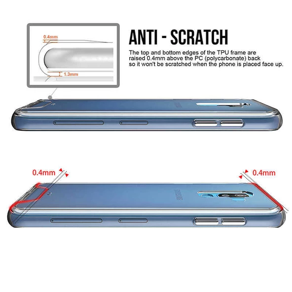 Samsung Galaxy J8 Kılıf Şeffaf Sararmaz Gard Silikon - 3