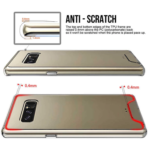 Samsung Galaxy Note 8 Kılıf Şeffaf Sararmaz Gard Silikon - 3