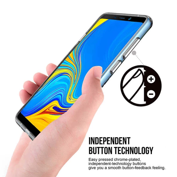 Samsung Galaxy A9 2018 Kılıf Şeffaf Sararmaz Gard Silikon - 4