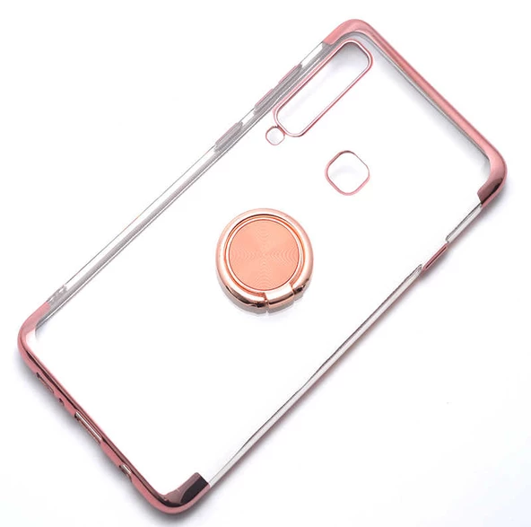 Samsung Galaxy A9 2018 Kılıf Şeffaf Yüzüklü Gess Kapak - 9