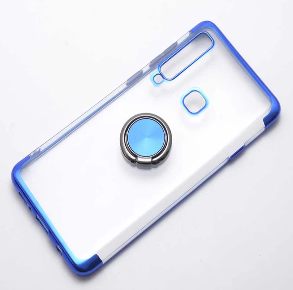 Samsung Galaxy A9 2018 Kılıf Şeffaf Yüzüklü Gess Kapak - 8