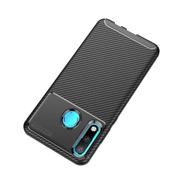 Huawei P30 Lite Kılıf Karbon Silikon Case - 8