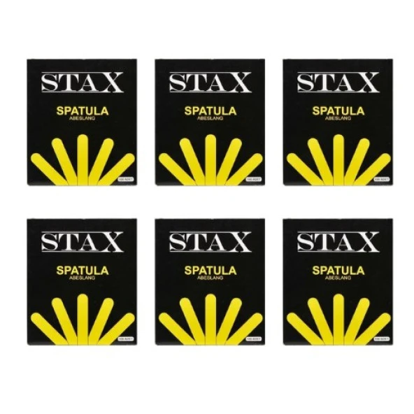 Stax Spatula Sir Ağda Çubuğu 6  Lı Set